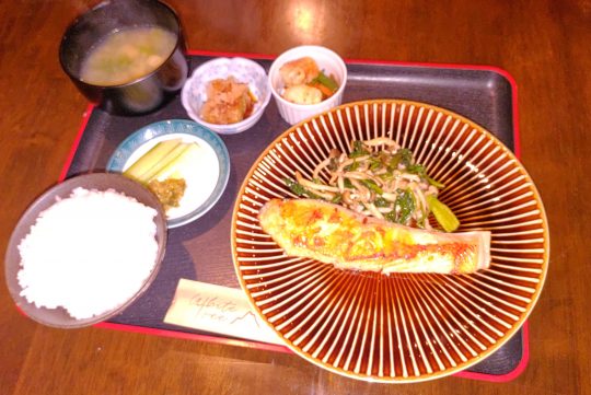 Japanese meal in White Tree Lodge